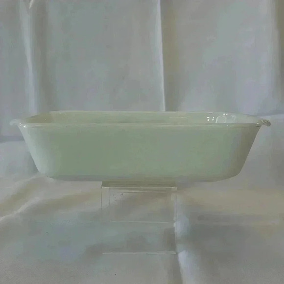 Vtg Fire King by Anchor Hocking 1 QT Loaf Pan Bakeware Dish Harvest Vegetable - Picture 3 of 7